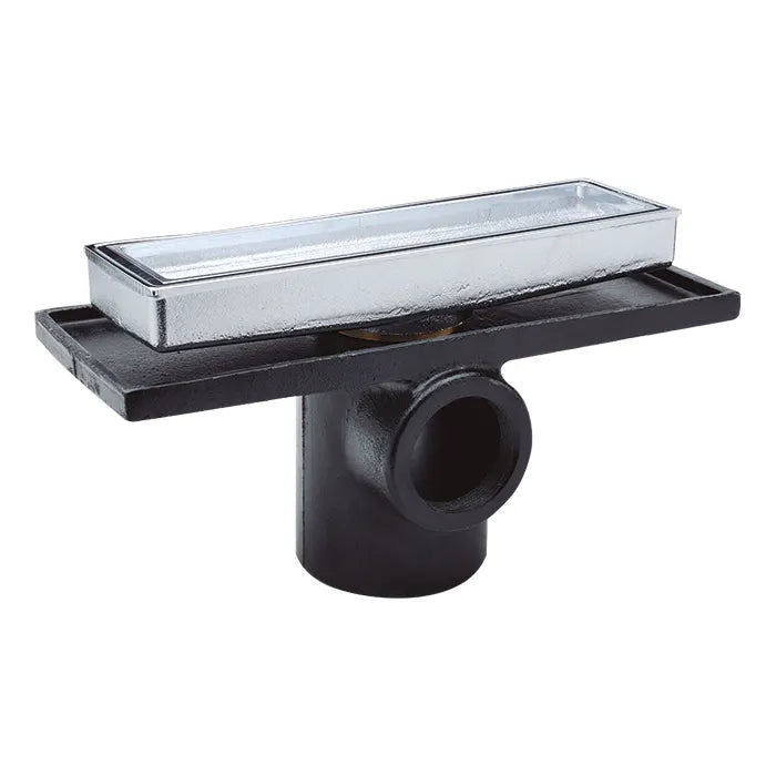Helvex Coladera Para Piso Rectangular Decorativa Para Baño Modelo 24-RHLI
