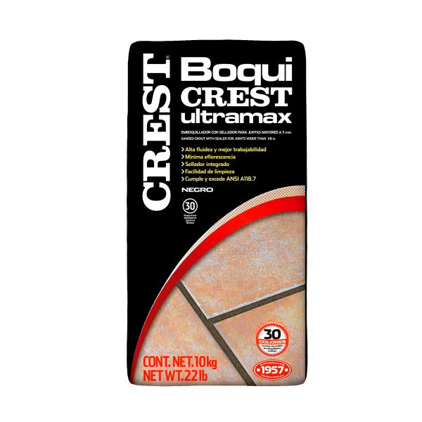Boquilla Ultramax Crest Saco 10kg Color negro