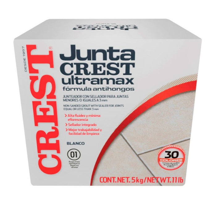Junta Ultramax Crest Saco 5kg Color blanco