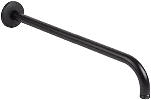 Urrea Brazo Para Regadera Tubular Recto 40cm Color Negro Modelo 2303.2