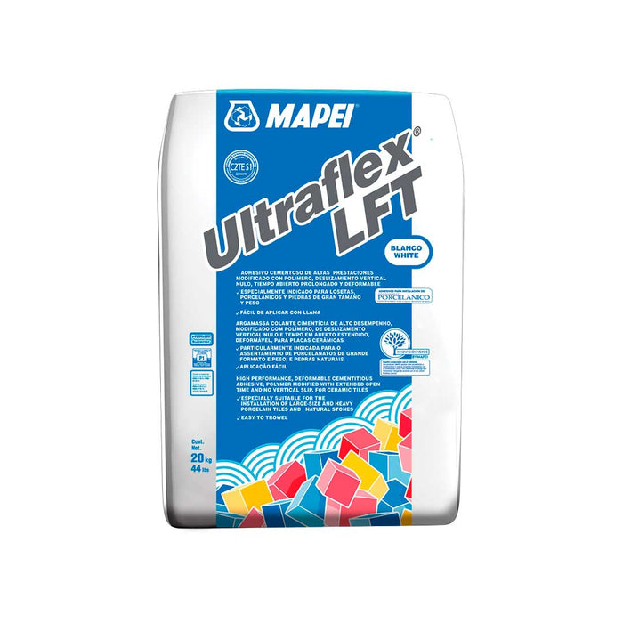 Ultraflex Mapei Saco 20kg Color blanco