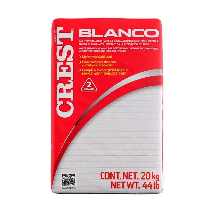 Pegazulejo Crest blanco | saco de 20 kg