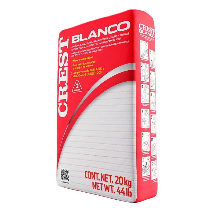 Pegazulejo Crest blanco | saco de 20 kg