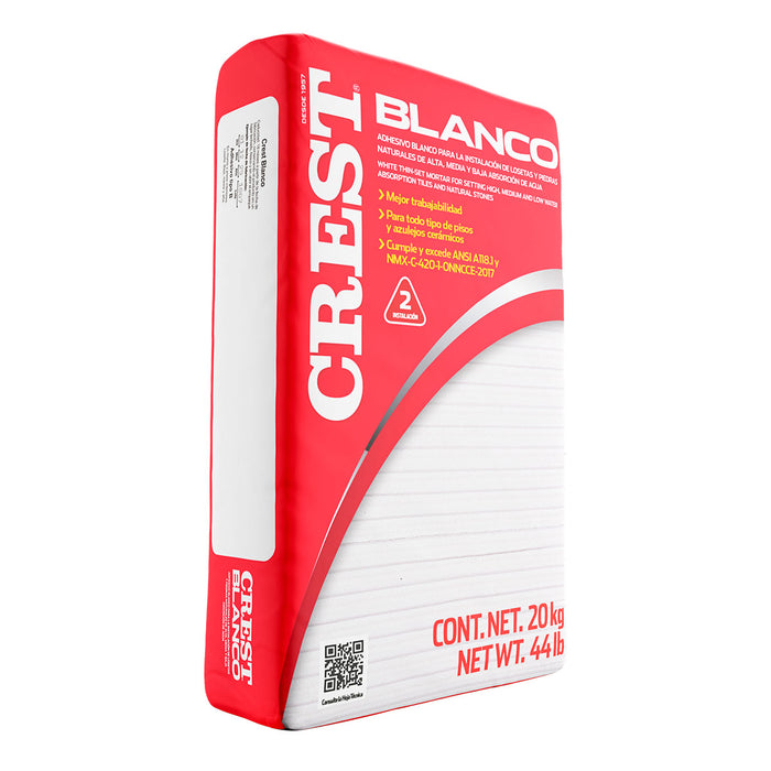 Pegazulejo Crest blanco | saco de 20 kg