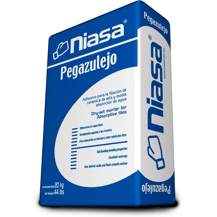 Pegazulejo Niasa Blanco, saco de 20kg