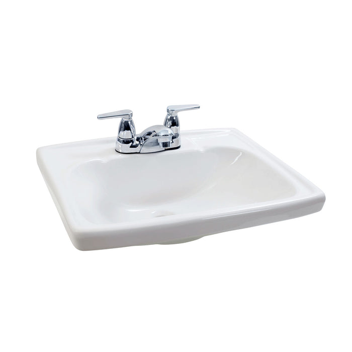 Lavabo Para Baño Corona Urban Color blanco