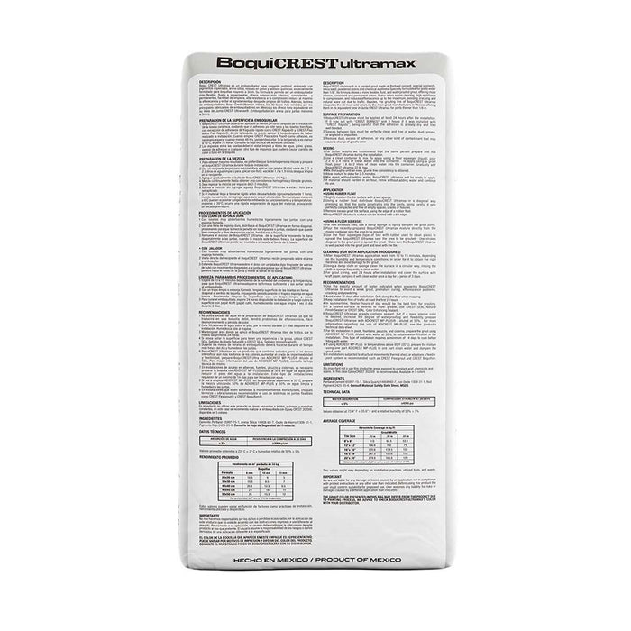 Boquilla Ultramax Crest Saco de 10kg Colo Arena