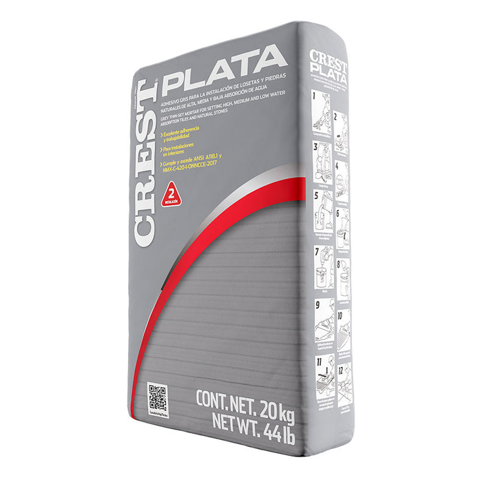 Crest Plata saco de 20 kg | Adhesivo para la instalación de pisos y azulejos