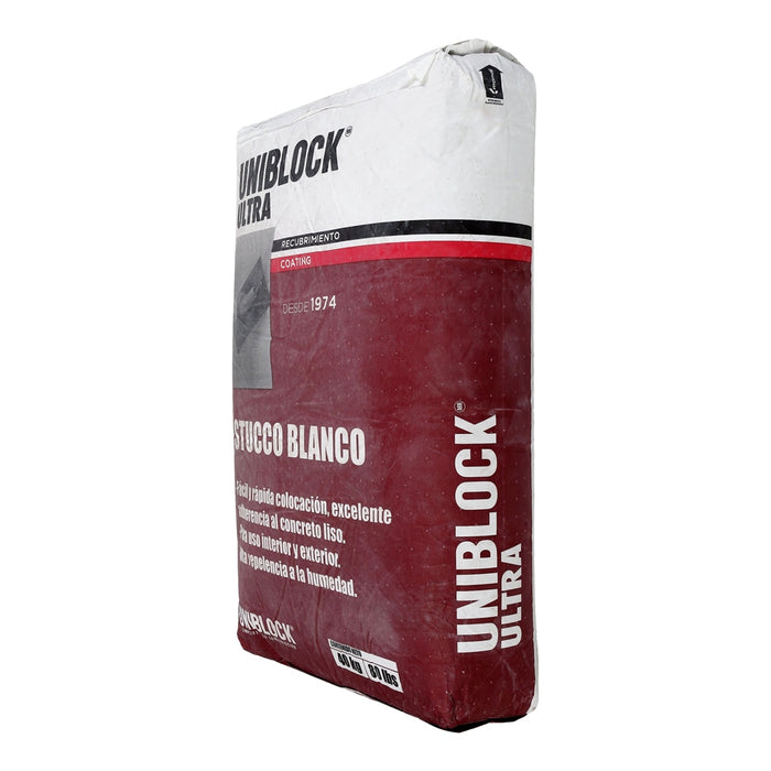 Estuco Ultra Uniblock Saco 40kg Color Blanco