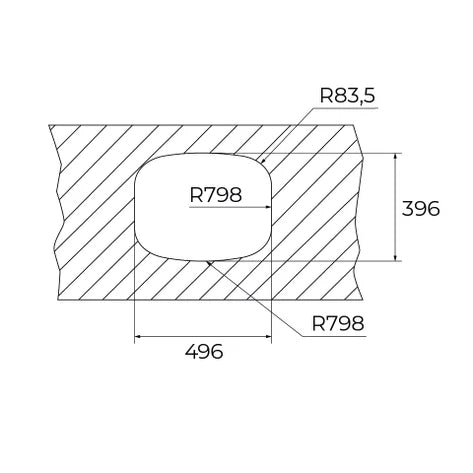 Tarja Submontar TEKA BE 500/400 155 en Acero Inoxidable