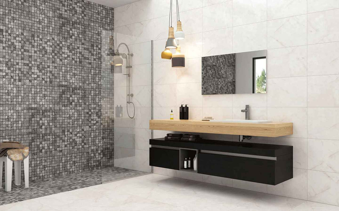Piso Carrara Blanco, cerámico 60.5 x 60.5 cm