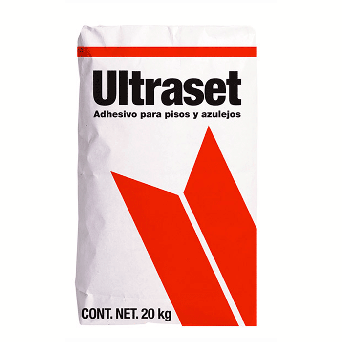 Crest Pegazulejo Ultraset Blanco - Saco de 20 kg - Adhesión Superior para Pisos y Azulejos