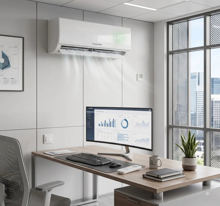 Minisplit Calorex Kios Inverter 12,000 BTU Frío/Calor 220 V R32 en color blanco