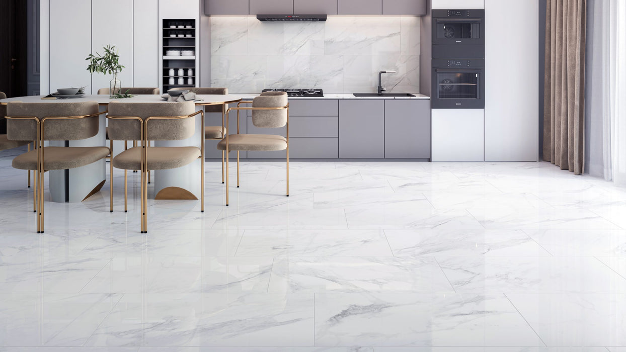 Piso Aurora Bianco Modelo ZA61, 60 x 60 cm