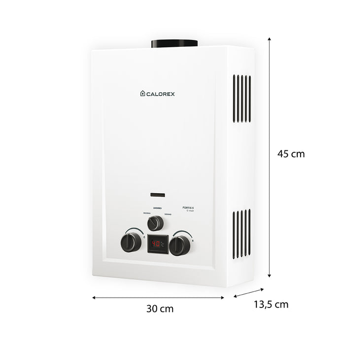 Calorex Boiler Calentador de Agua Instantaneo Fortis S 06 Para 1 Servicio