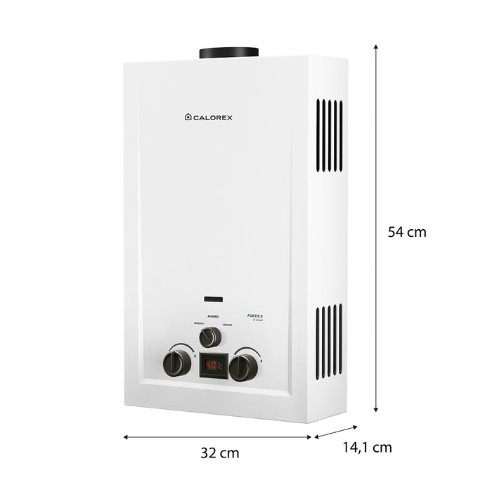 Calorex Boiler Calentador de Agua Instantaneo Fortis S 09 Para 1½ Servicios