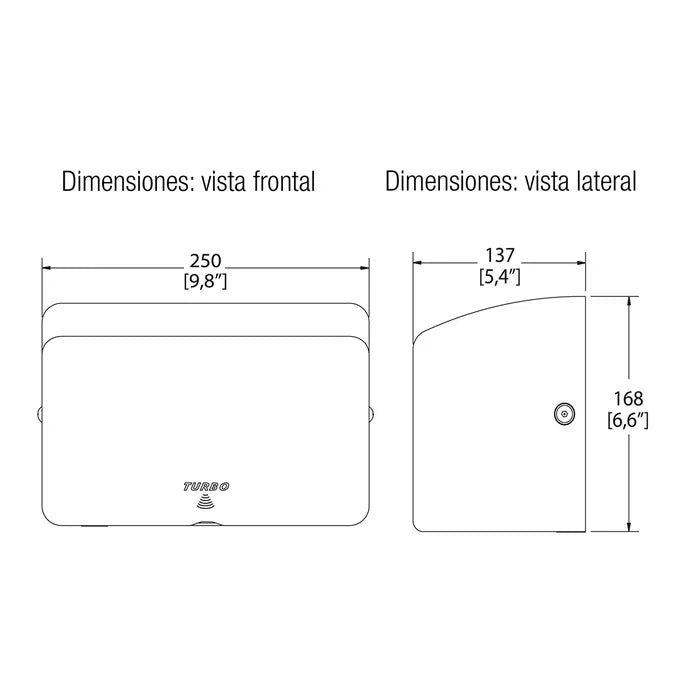 Helvex Secador De Manos Turbo Sensor De Corriente Mb-1012-ai