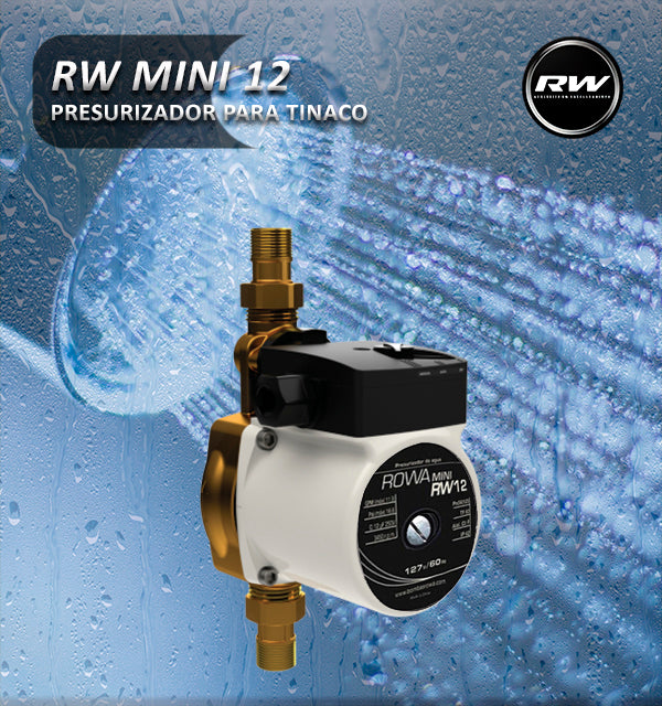 Bombas Rowa Rowa Bomba Presurizadora de Agua Mini Rw 12 — Grupo SAR