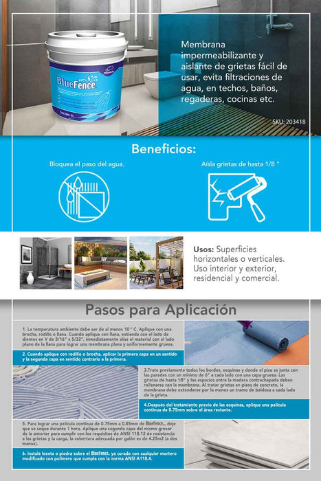 BlueFence Niasa Galón 3.78 L