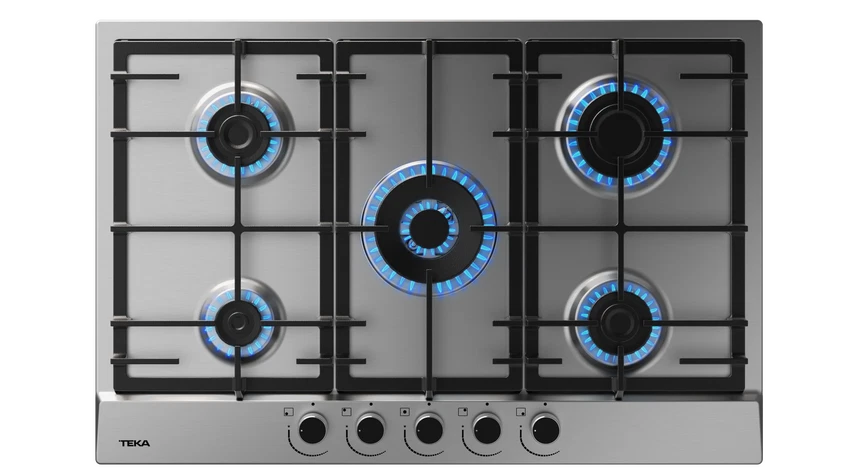 Parrilla Empotrable TEKA de 75 cm en Cristal Blanco con Parrillas de Hierro Fundido