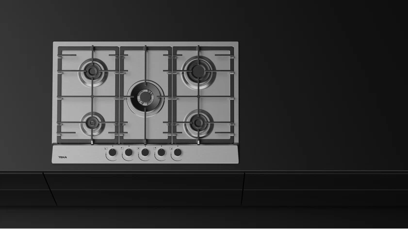 Parrilla Empotrable TEKA de 75 cm en Cristal Blanco con Parrillas de Hierro Fundido