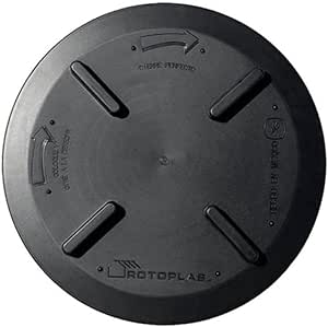 Rotoplas Tapa Click 18 Pulgadas Color Negro Modelo 310070