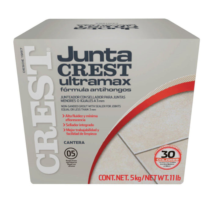 Boquilla Junta Ultramax Crest Saco 5kg | Color Cantera