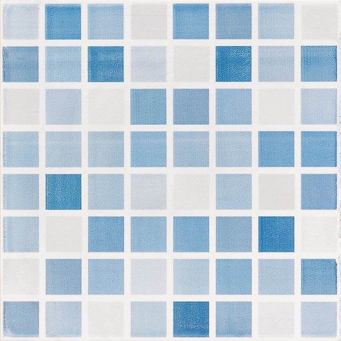 Recubrimiento para Baño tipo mosaico Rubik Azul 20.1 x 20.1cm | Vitromex